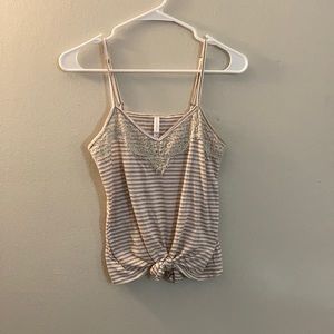 Target Tank Top with Tied Bottom